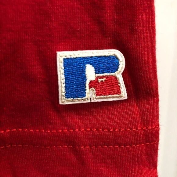 RUSSELL ATHLETIC - M Sz S - NWT Basic Crewneck Tee in True Red/Cotton/Poly Blend - Picture 9 of 15